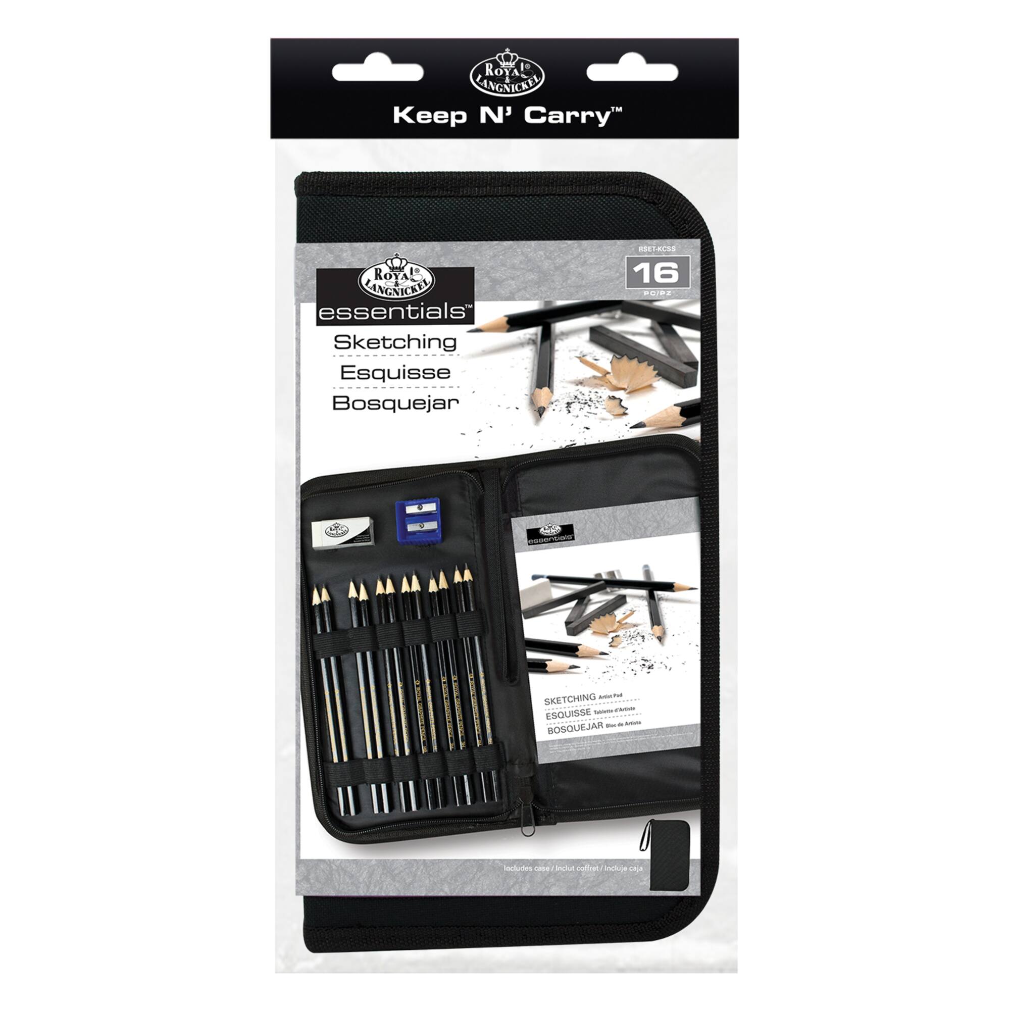 Royal & Langnickel® Essentials™ Keep N' Carry™ Sketching Set